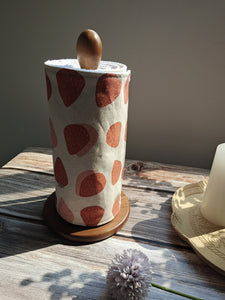 Paperless Kitchen Towels, Zero Waste, Reusable paper towels roll with snaps Kitchen Clothes, eco-friendly Dish Towels Strawberry