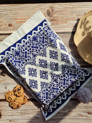 Rectangle Dish Cover and Casserole Cover,Cloth Cover for a Casserole Dish Reusable Zero Waste Swap,Housewarming Gift blue retro