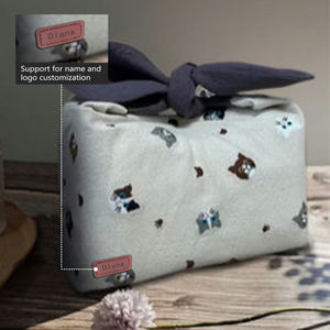 Custom Name Cute Cat insulated lunch bag bento bag, zero waste , Eco Friendly lunch box cloth School Gift for women