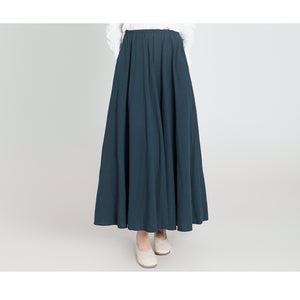 Custom size cotton skirt loose skirts A-line elastic waist skirt travel skirt beach skirt dark green christmas gift