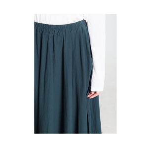 Custom size cotton skirt loose skirts A-line elastic waist skirt travel skirt beach skirt dark green christmas gift