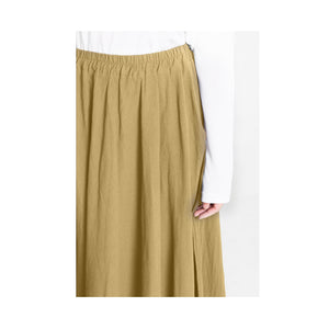 Custom size cotton skirt loose skirts A-line elastic waist skirt travel skirt beach skirt yellow christmas gift