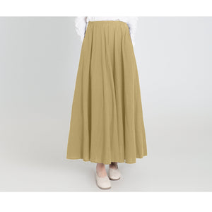 Custom size cotton skirt loose skirts A-line elastic waist skirt travel skirt beach skirt yellow christmas gift
