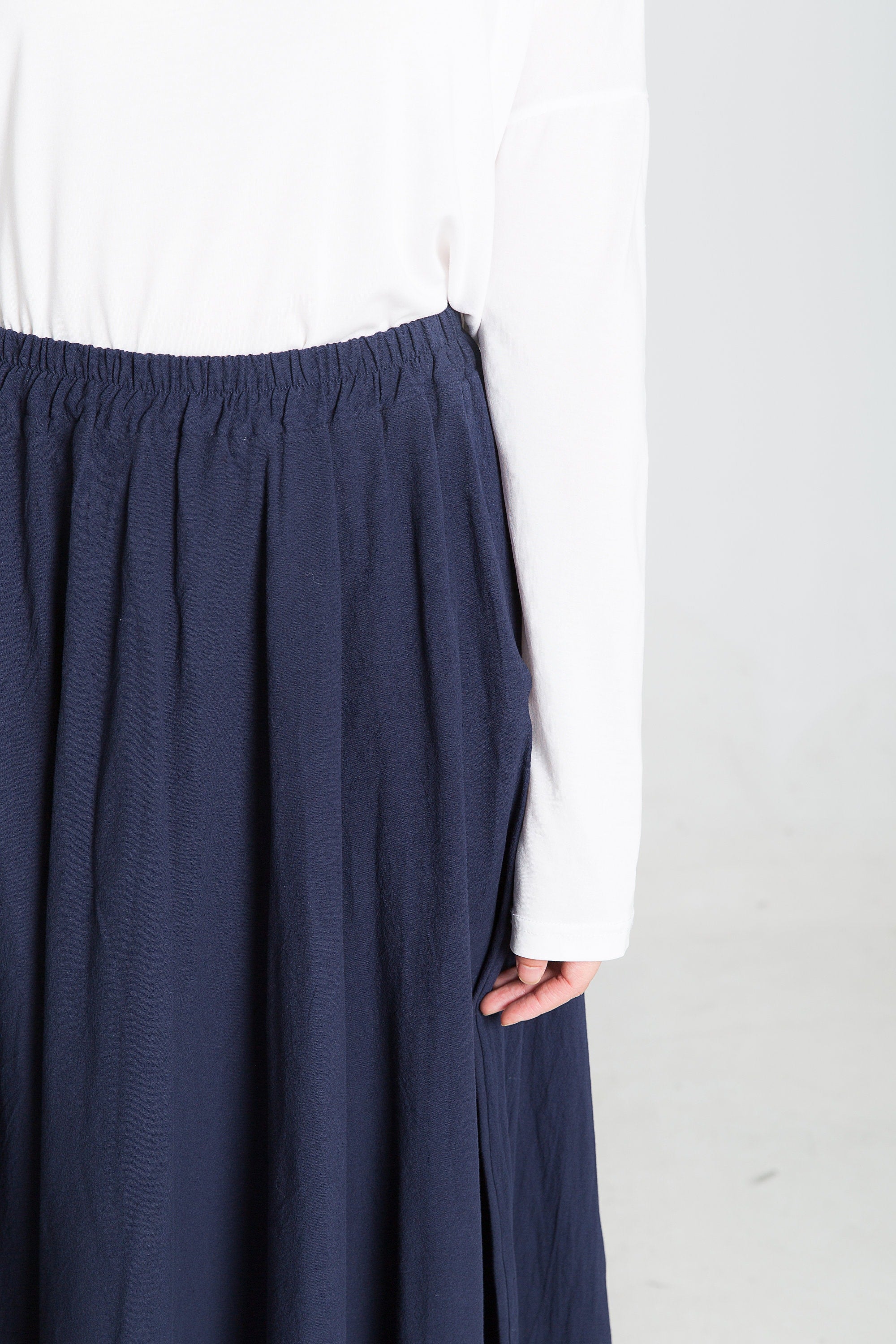 Custom size cotton skirt loose skirts A-line elastic waist skirt travel skirt beach skirt red christmas gift
