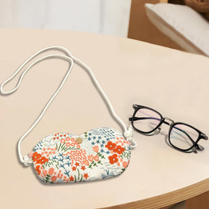 Personalized sunglass Adjustable crossbody bag,hand embroidered pouch,glasses padded pouch neck bag,Coin Purse,Sunglasses bag gift for her