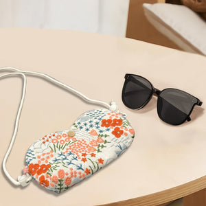 Personalized sunglass Adjustable crossbody bag,hand embroidered pouch,glasses padded pouch neck bag,Coin Purse,Sunglasses bag gift for her
