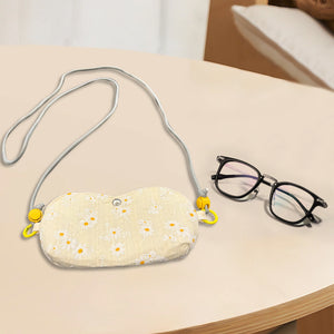 Personalized sunglass Adjustable crossbody bag,hand embroidered pouch,glasses padded pouch neck bag,Coin Purse,Sunglasses bag Christmas Gift