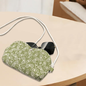 Personalized sunglass Adjustable crossbody bag,hand pouch,glasses padded pouch neck bag,Coin Purse,Sunglasses bag Embroidered Butterfly