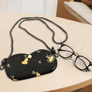 Personalized sunglass Adjustable crossbody bag,hand embroidered pouch,glasses padded pouch neck bag,Coin Purse,Sunglasses bag Embroidered #2