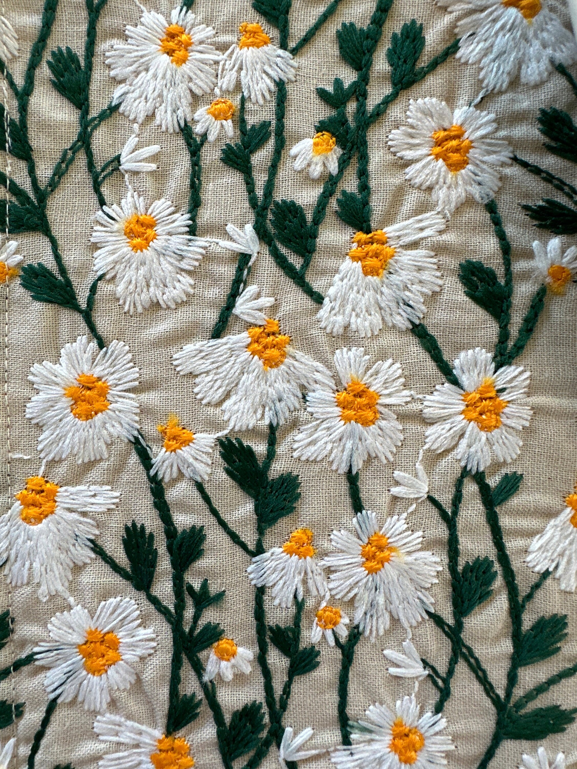 Placemats personalized, placemats with custom name, table setting, table decoration placemat , Housewarming gift Embroidered Daisy