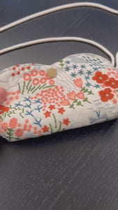 Personalized sunglass Adjustable crossbody bag,hand embroidered pouch,glasses padded pouch neck bag,Coin Purse,Sunglasses bag gift for her