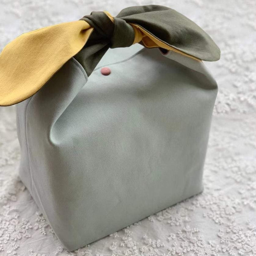 Green Cotton Bento Lunch Bag