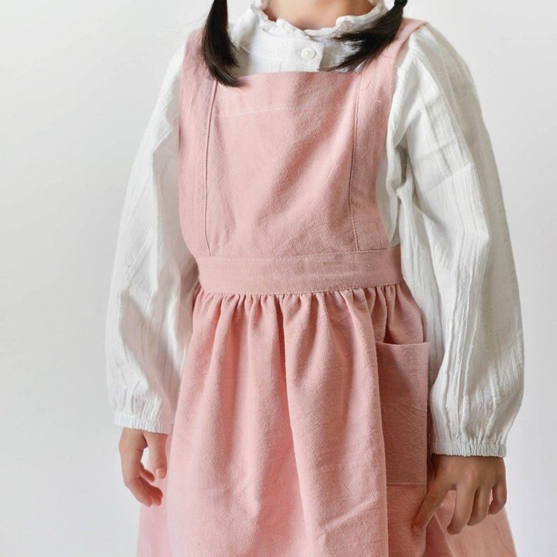 Pink Pinafore Kids Apron