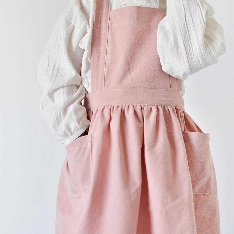 Pink Pinafore Kids Apron