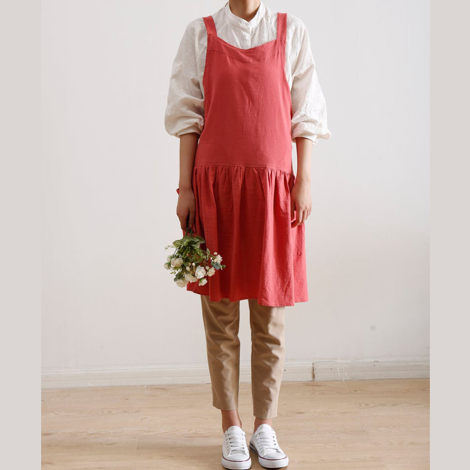 Watermelon Cotton Linen Adult Apron Dress