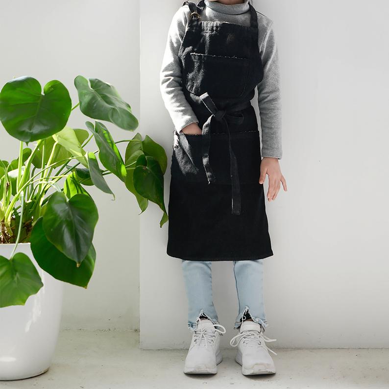 Hostess Denim Pockets Kids' Apron
