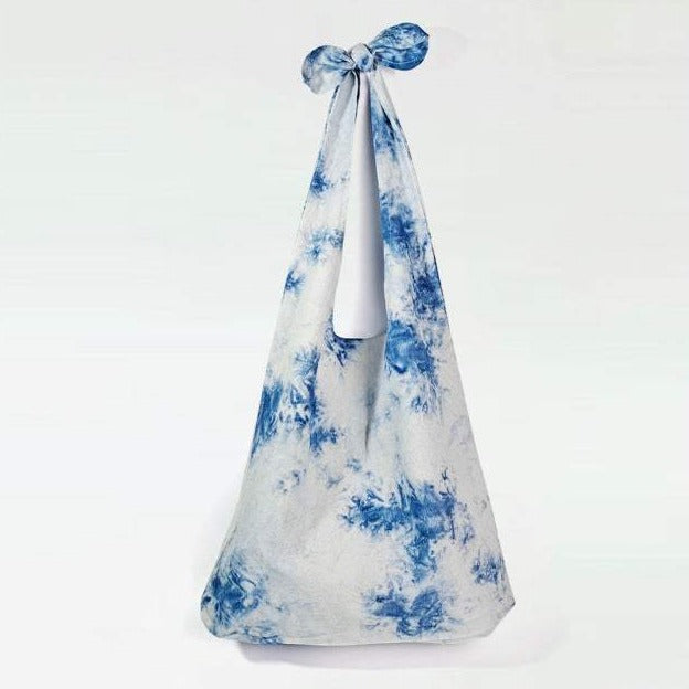 Tie-dye Adjustable Linen Tote Bag