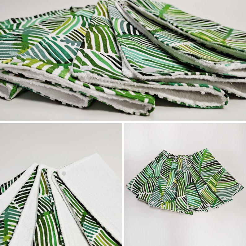 Reusable Unpaper Towels — Red wood Leaf