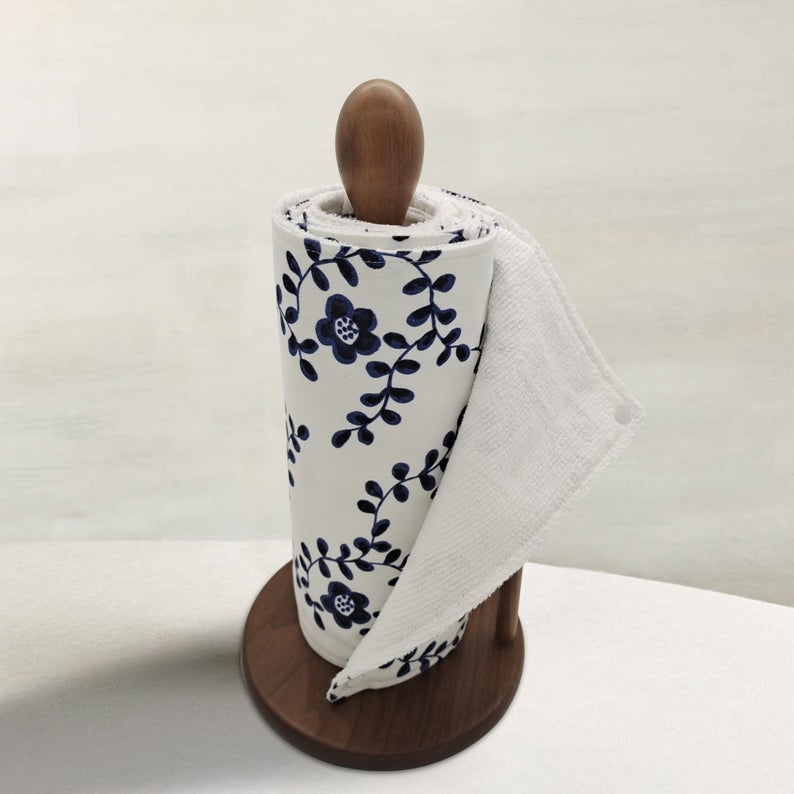 Reusable Unpaper Towels — Blue flower