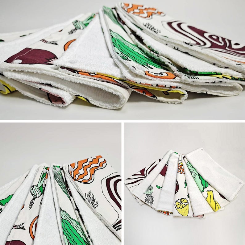 Reusable Unpaper Towels — Vegetables