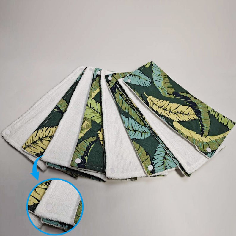 Reusable Unpaper Towels — Tropical Leaves