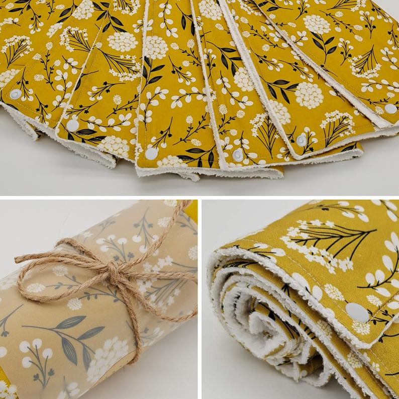Reusable Unpaper Towels — Yellow Dandelion