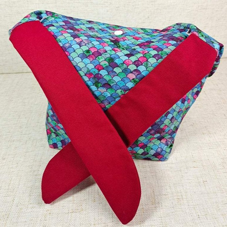 Blue Curve Cotton Bento Lunch Bag
