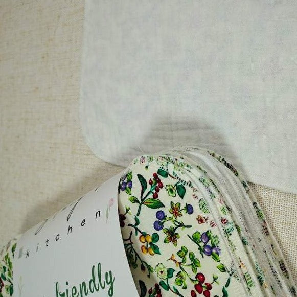Multi-Use Soft Towel, Set of 12 — Spring Berries Green