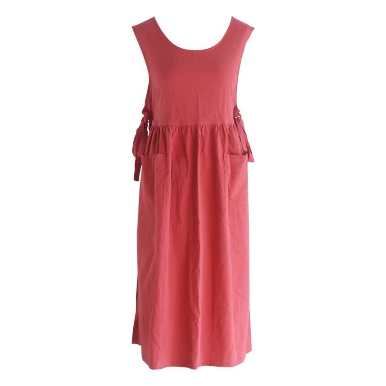 Bean Red Oversized Full Body Apron
