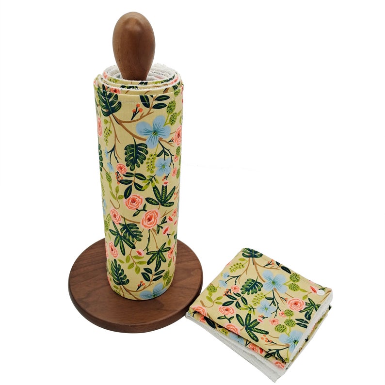 Reusable Unpaper Towels — Spring Rose Garden
