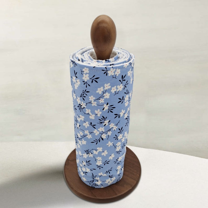 Reusable Unpaper Towels — White Flowers