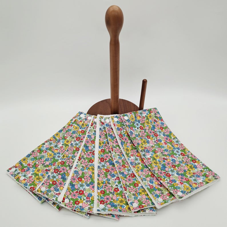 Reusable Unpaper Towels — Colorful Flowers