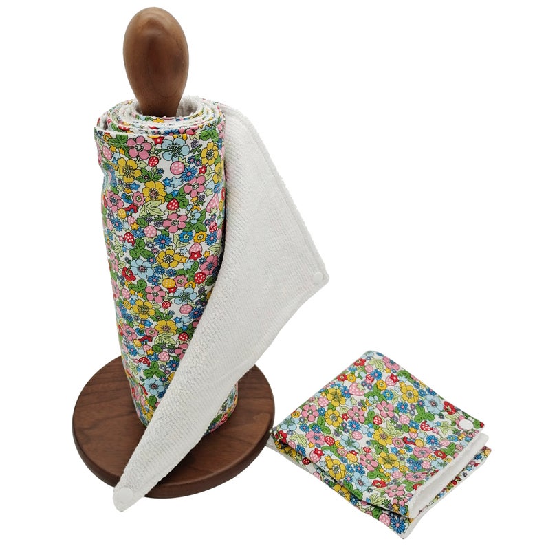 Reusable Unpaper Towels — Colorful Flowers