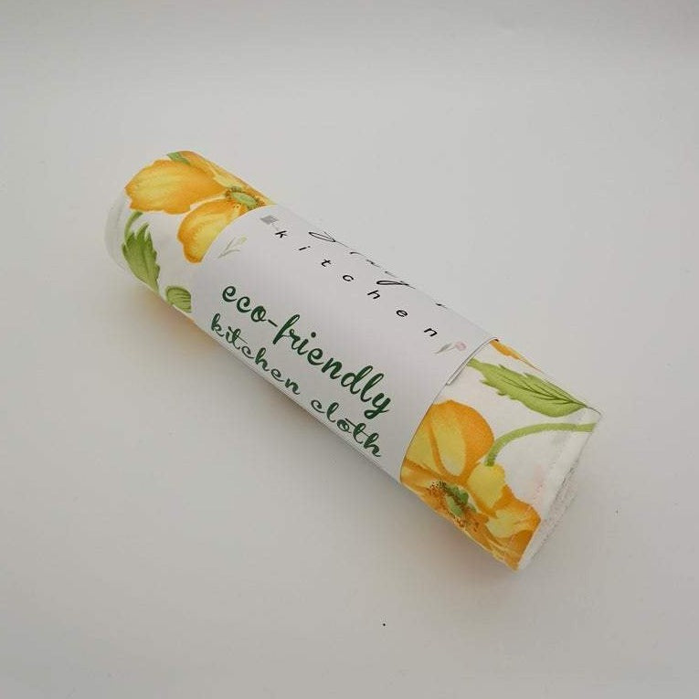 Reusable Unpaper Towels — Yellow flowers