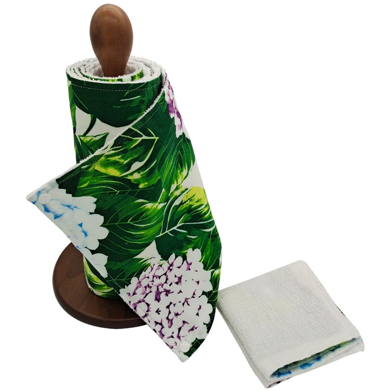 Reusable Unpaper Towels — French Hydrangea