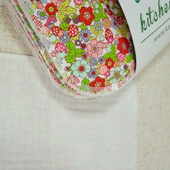 Multi-Use Soft Towel, Set of 12 — Pink Flower Garden