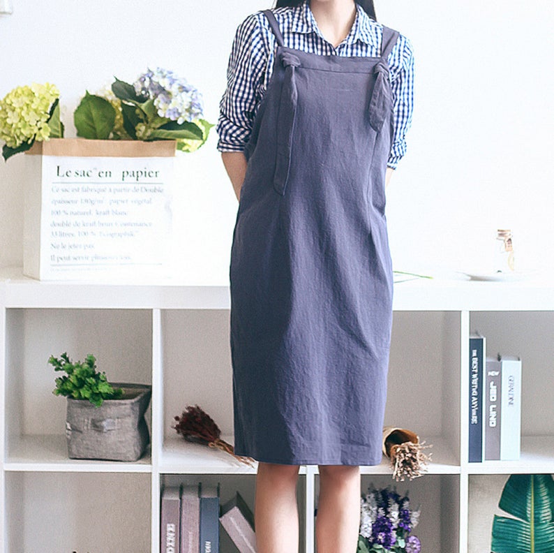 Basic Apron Cotton and Linen Adult Apron