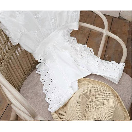 Victorian-Style Embroidered Apron