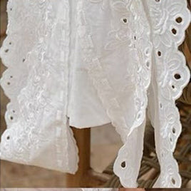 Victorian-Style Embroidered Apron