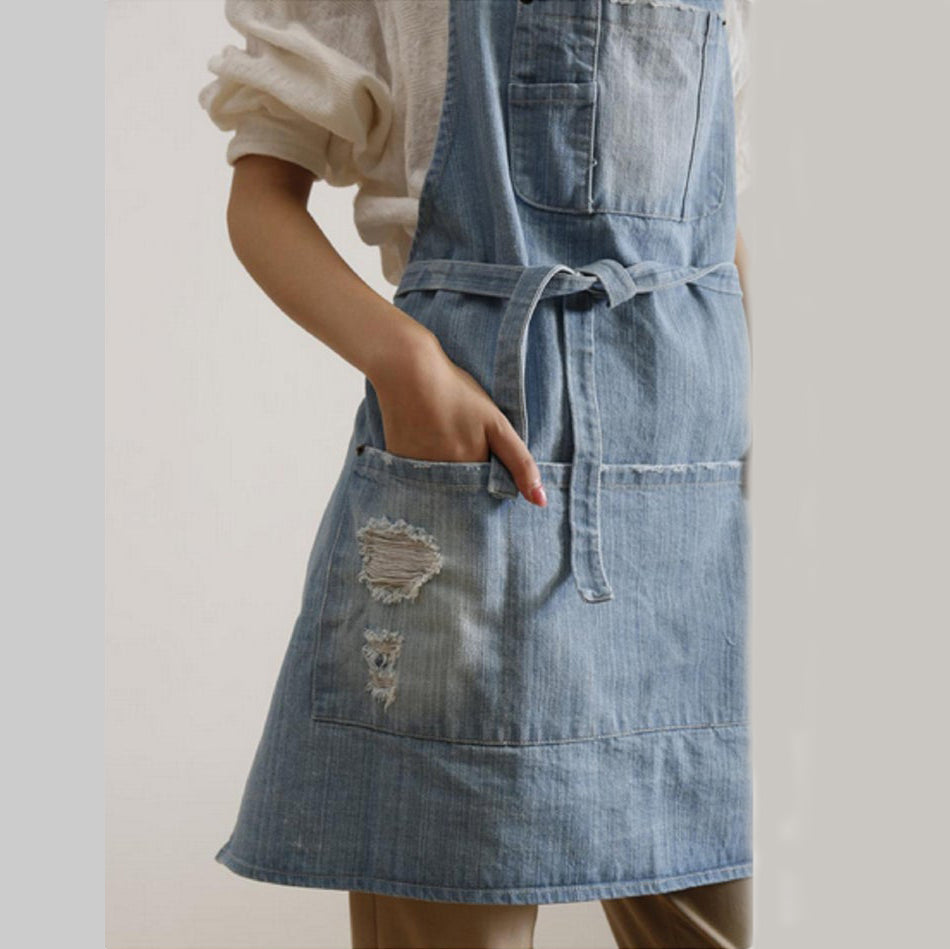 Light Blue Denim Apron