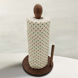 Unpaper Kitchen Towels, Zero Waste, Reusable paper towels roll with snaps Kitchen Clothes, eco-friendly Dish Towels — Christmas Polka Dots