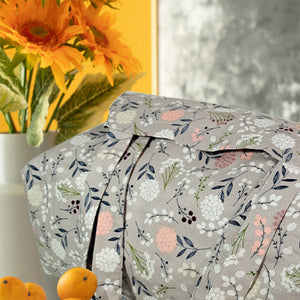 Grey dandelion bag / 100% cotton/ large shopping bag / travel bag / weekender bag / oversized bag / large tote bag /plus bag  Christmas gift