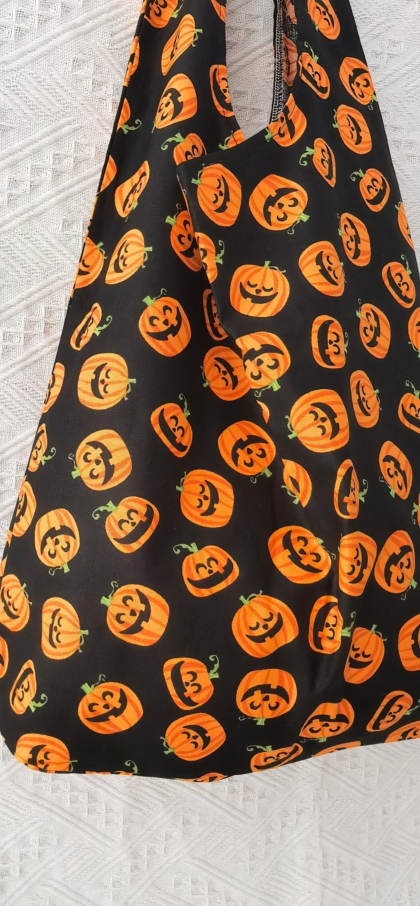 Halloween pumpkin bag  tote bag, linen tote bag, market bag, linen bag, adjustable bag  travel bag，beach bag
