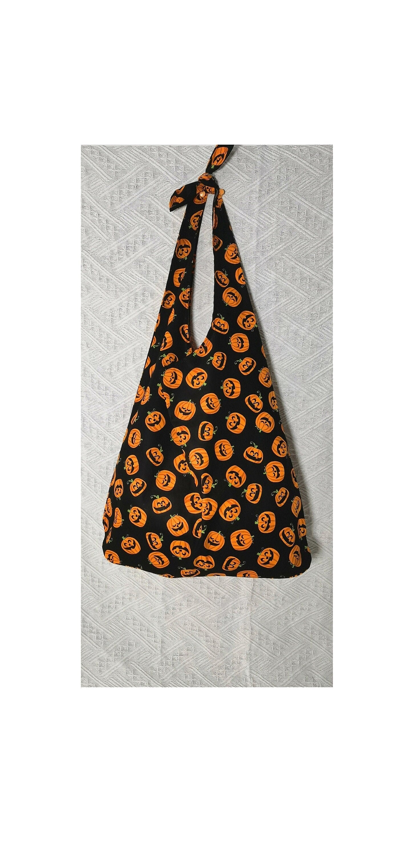 Halloween pumpkin bag  tote bag, linen tote bag, market bag, linen bag, adjustable bag  travel bag，beach bag