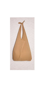 Caramel colour tote bag, linen tote bag, market bag, linen bag, adjustable bag travel bag，beach bag,school bag