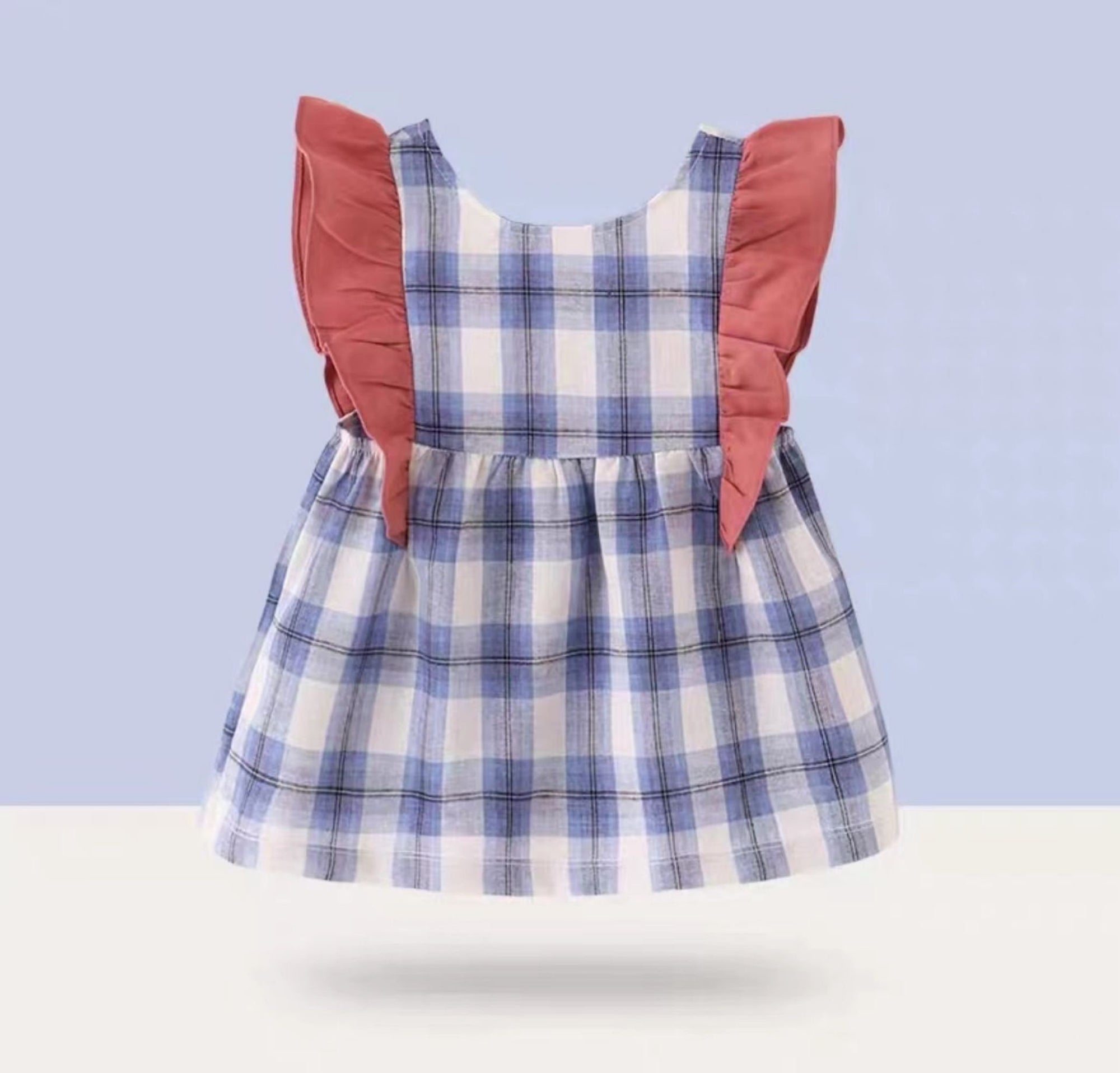 Blue Toddlers  kids apron Waterproof and dirt-proof Princess dress design Christmas gift,Multiple colors