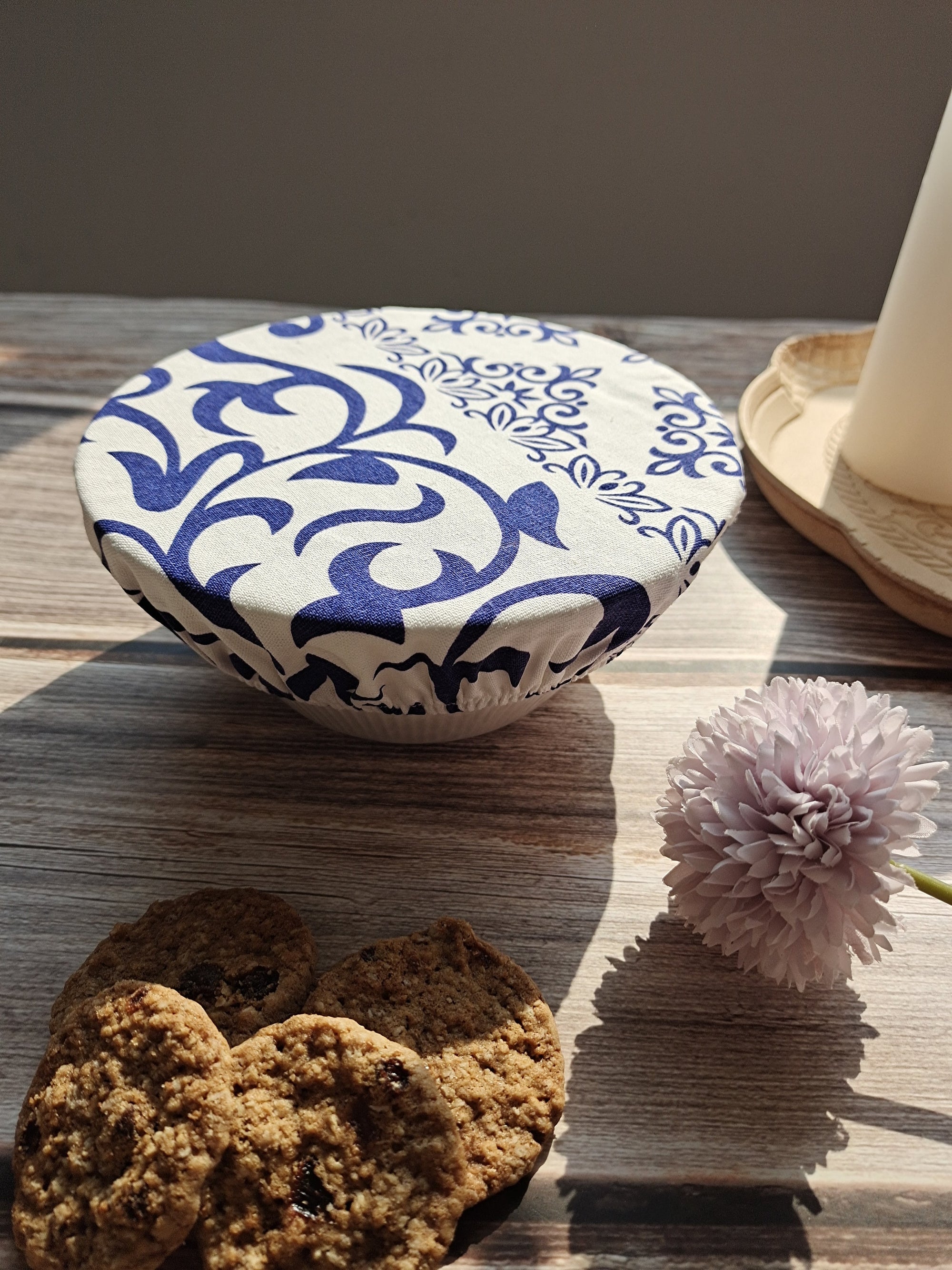 Reusable Bowl Covers Bread Proofing Cover Bread Baking Supplies, Washable Zero Waste Swap, Christmas Gift housewarming vintage pattern